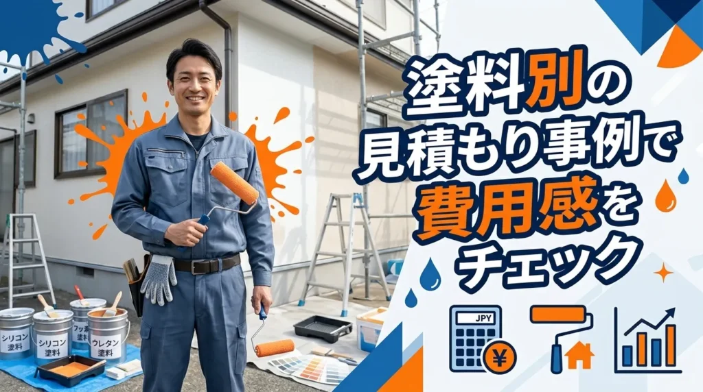 塗料別・実際の見積もり事例で費用感をチェック