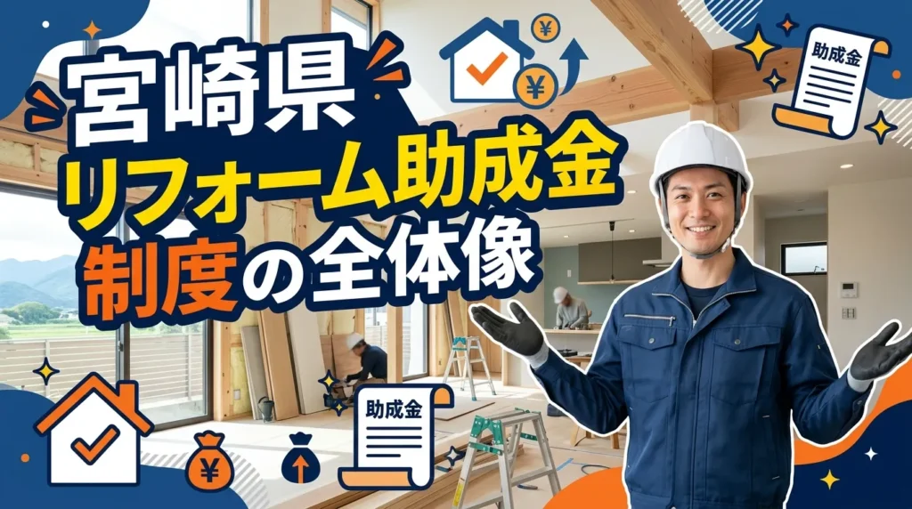 宮崎県のリフォーム助成金制度の全体像