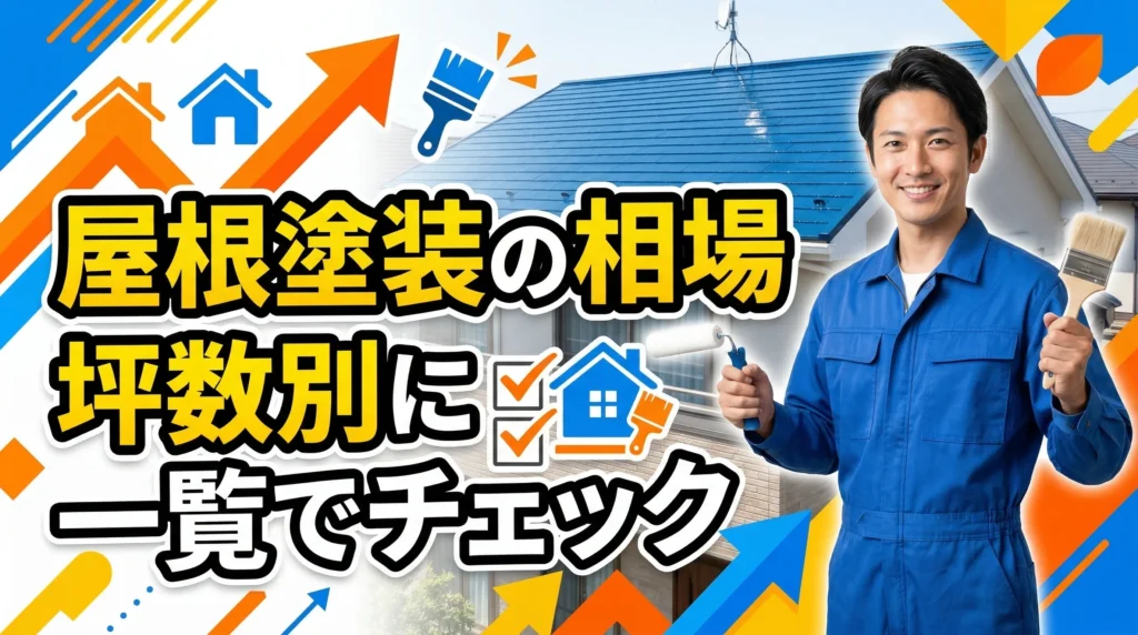 屋根塗装の相場を坪数別に一覧でチェック