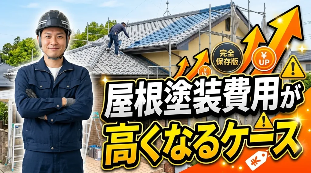 屋根塗装の費用が高くなるケース