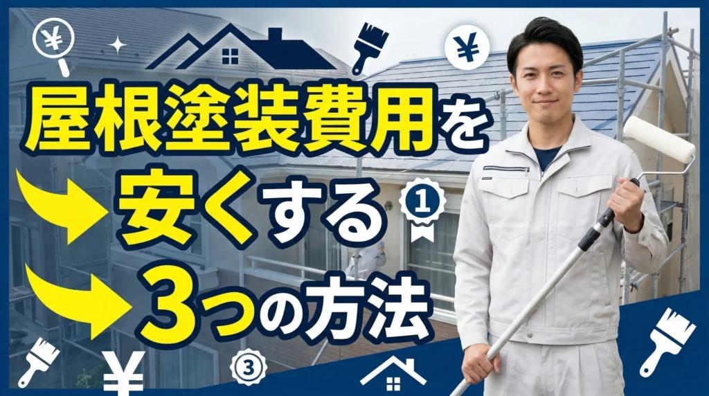屋根塗装の費用を賢く抑える3つの方法