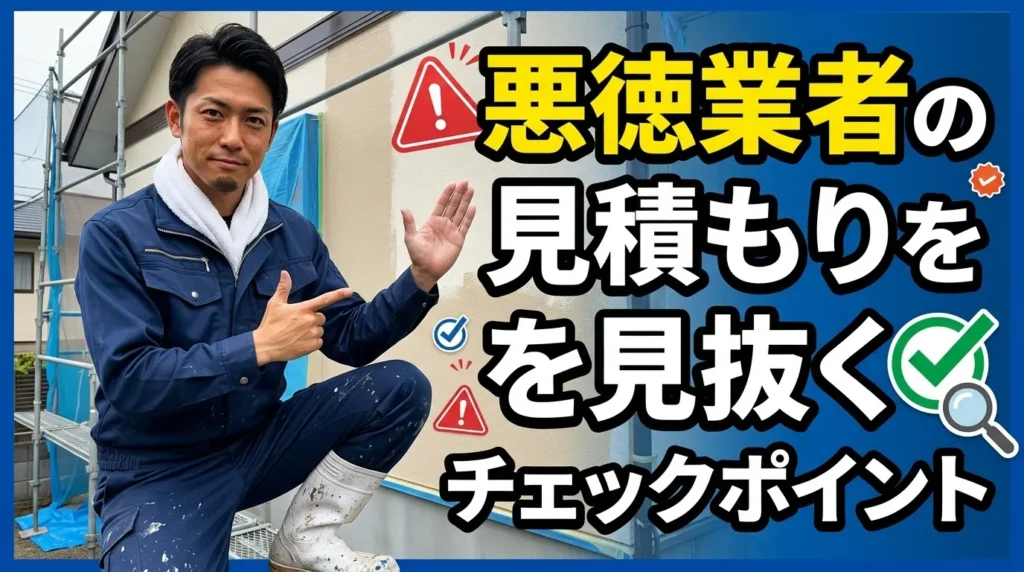 悪徳業者の見積もりを見抜くチェックポイント