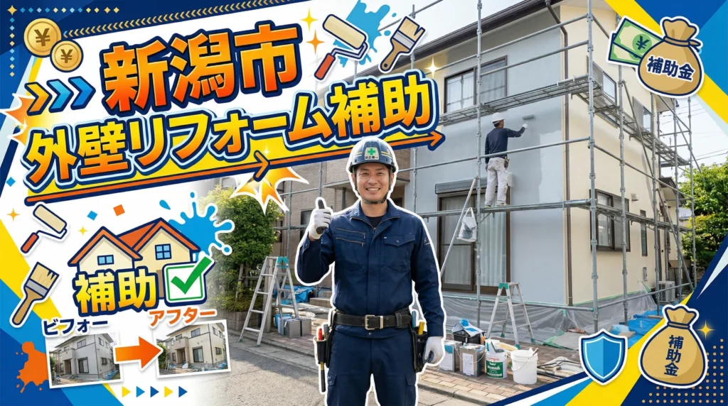 新潟市の外壁リフォーム補助