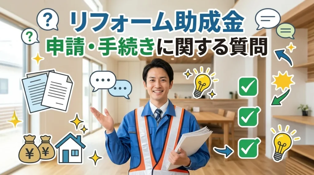 新潟県で使えるリフォーム助成金の申請・手続きに関する質問