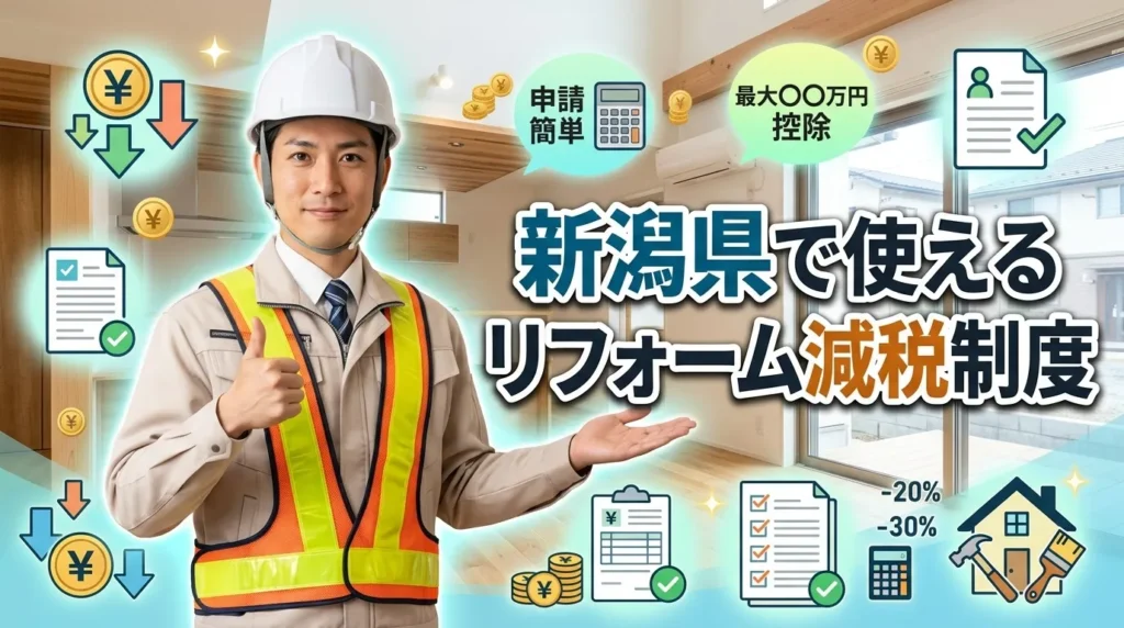 新潟県で使えるリフォーム減税制度