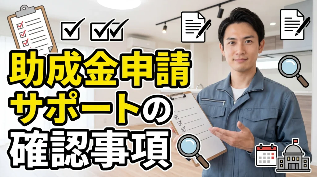 新潟県で使える助成金の申請サポートの確認事項