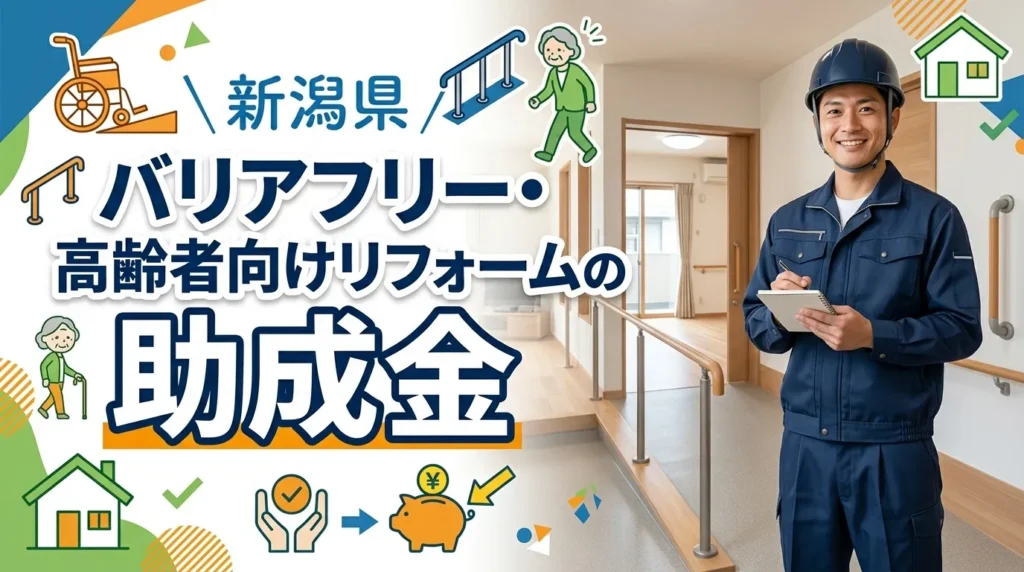 新潟県内のバリアフリー・高齢者向けリフォームの助成金
