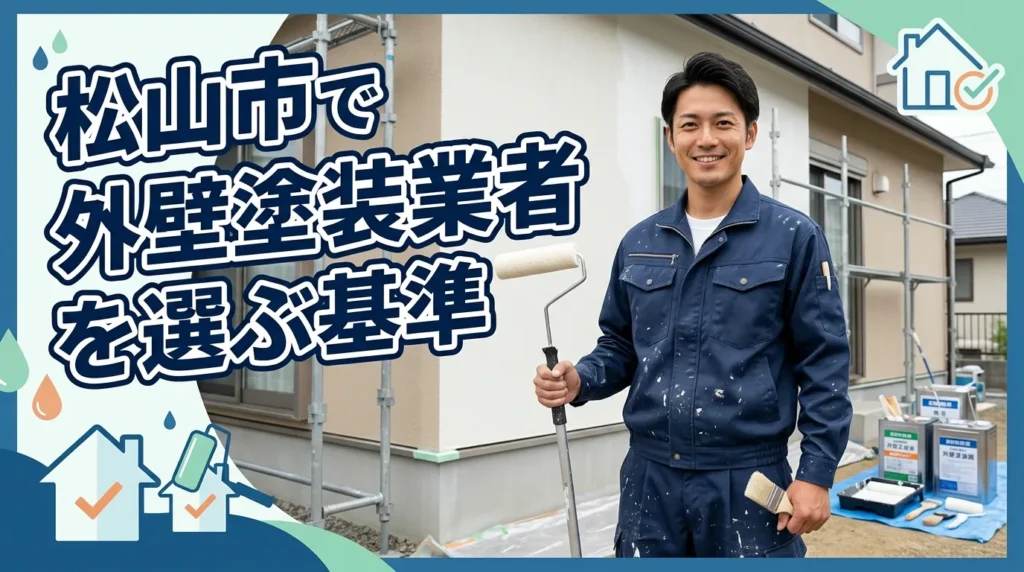 松山市でおすすめの外壁塗装業者を選ぶ際の基準
