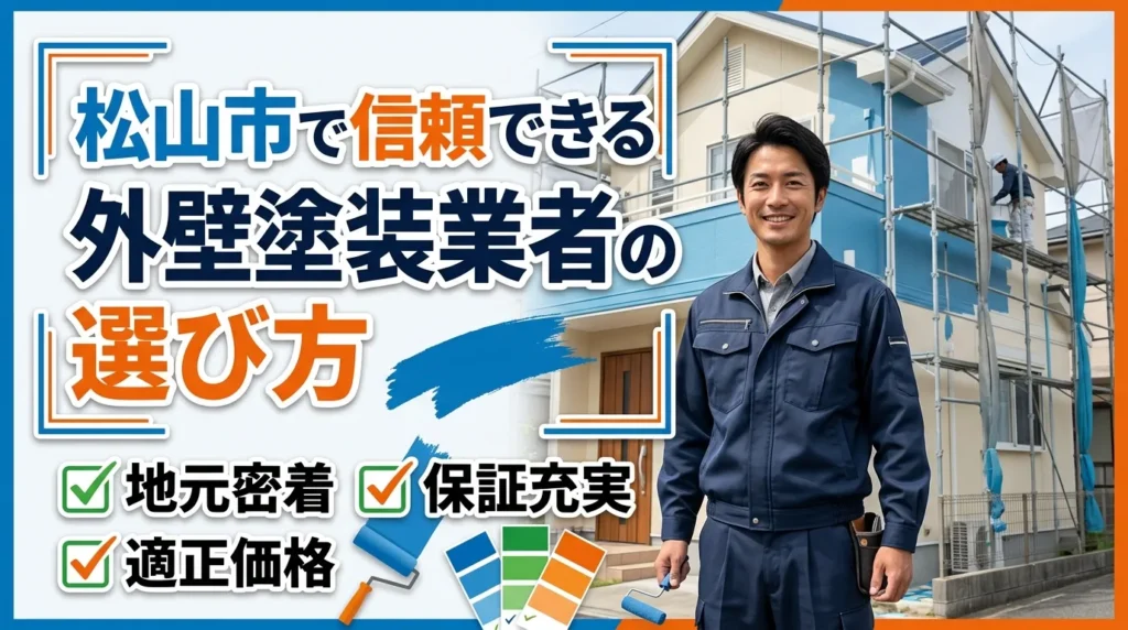 松山市で信頼できる外壁塗装業者の選び方