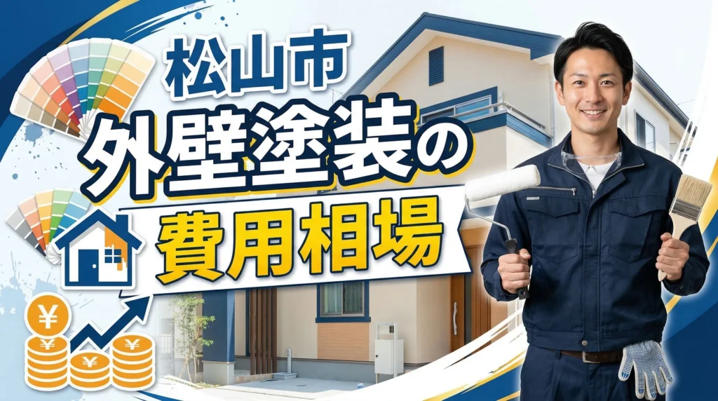 松山市の外壁塗装にかかる費用の相場