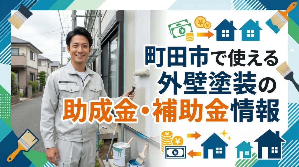 町田市で使える外壁塗装の助成金・補助金情報