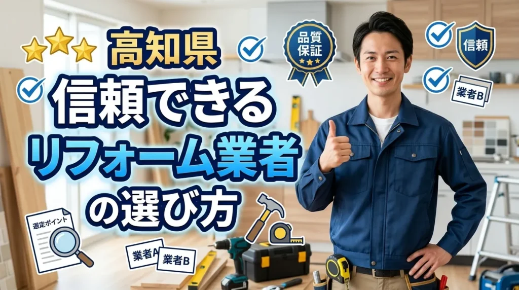 高知県の信頼できるリフォーム業者の選び方