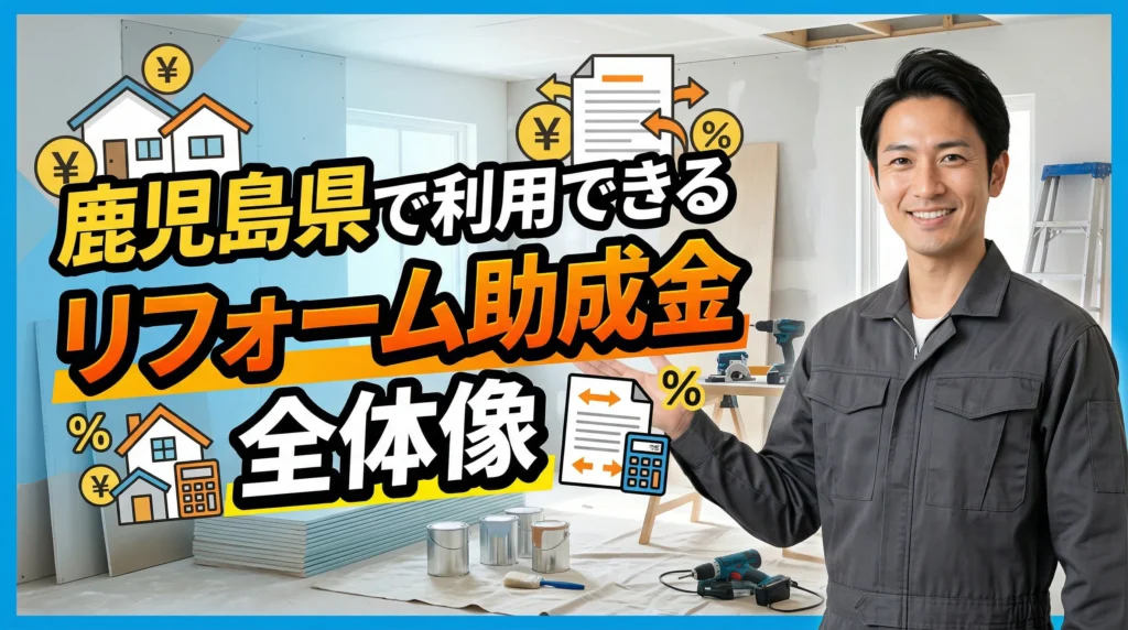 鹿児島県で利用できるリフォーム助成金の全体像