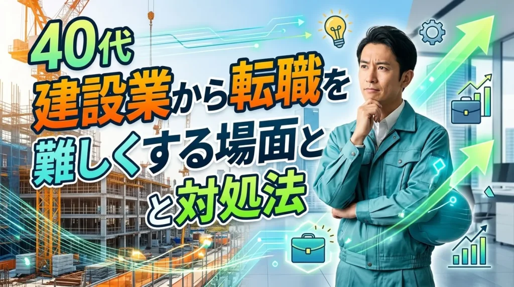 40代・建設業からの転職を特に難しくする場面と対処法