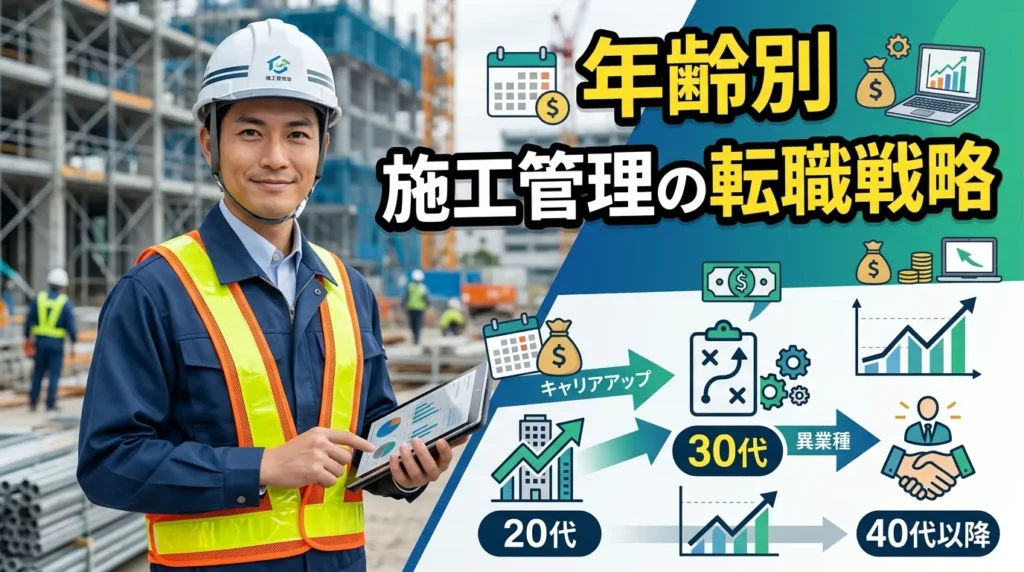 年齢別・施工管理の転職戦略