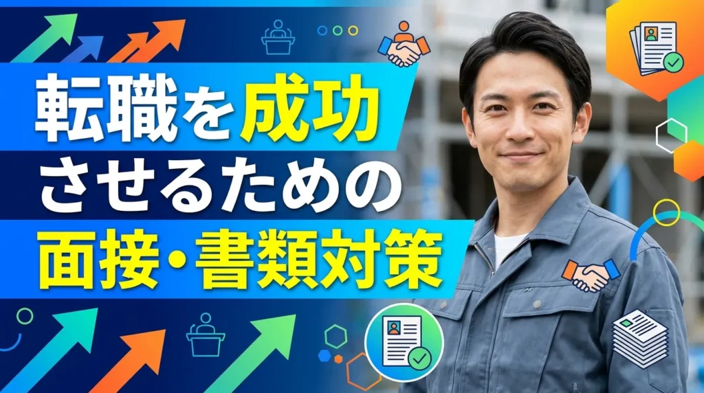 建設業からの転職を成功させるための面接・書類対策