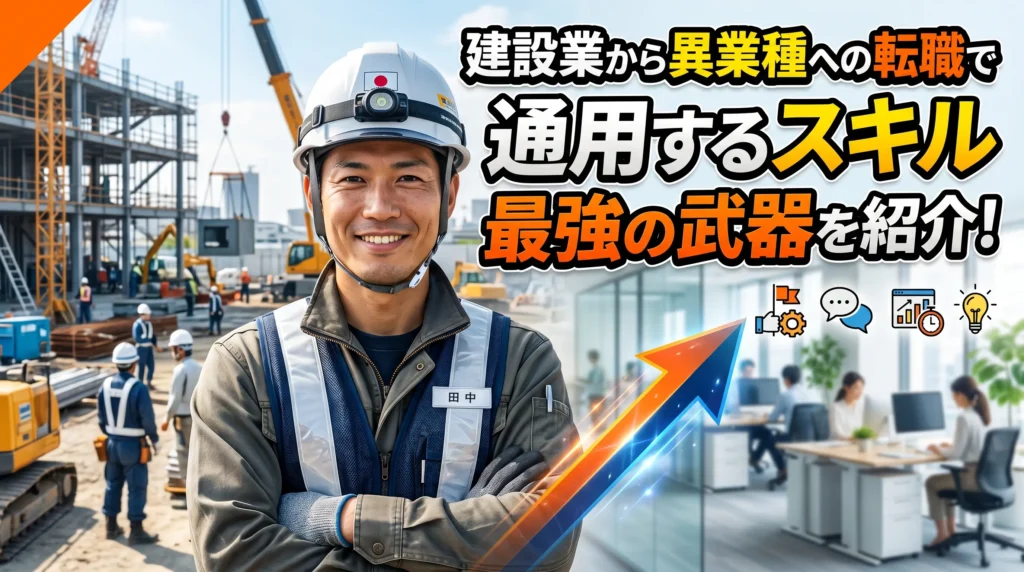 建設業から異業種への転職で通用するスキルを徹底棚卸し