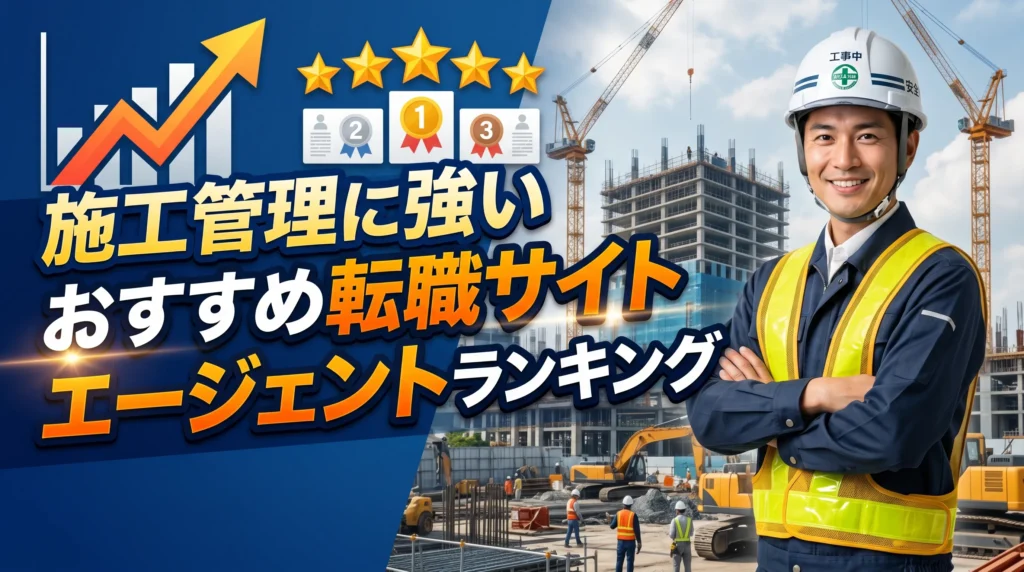 施工管理に強いおすすめ転職サイト・エージェントランキング