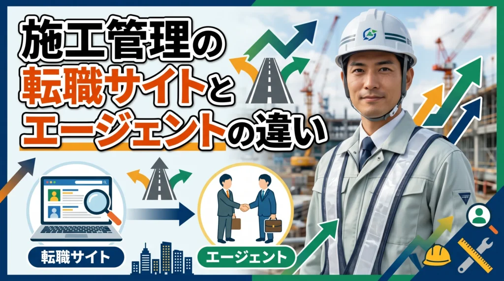 施工管理の転職サイトとエージェントの違いを理解しておく