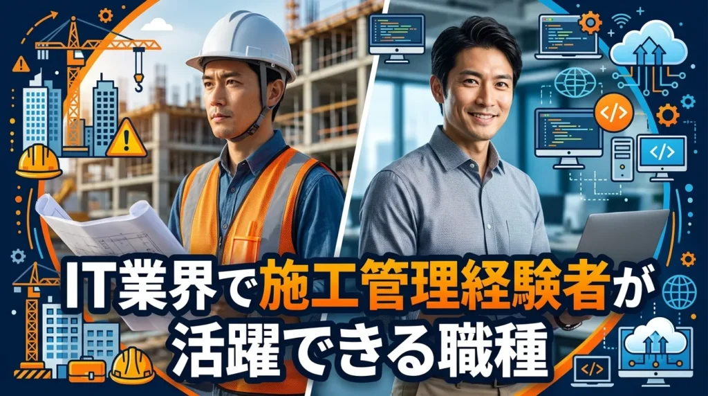 IT業界で施工管理経験者が活躍できる職種