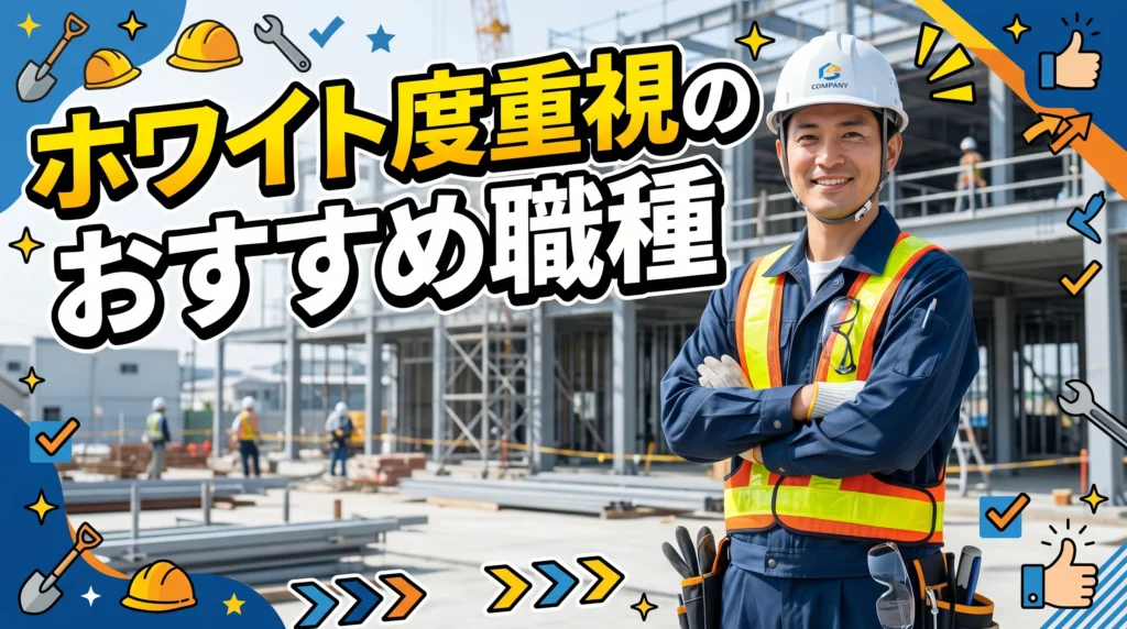 労働環境を最優先するならこの業界・職種【ホワイト度重視編】