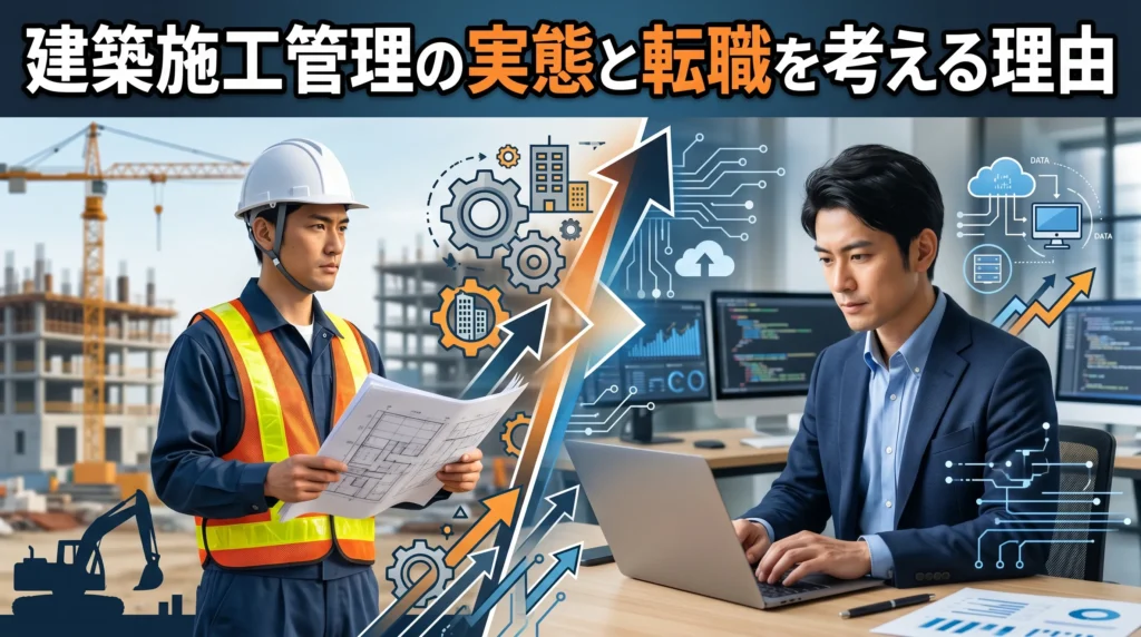 建築施工管理の実態と転職を考える理由