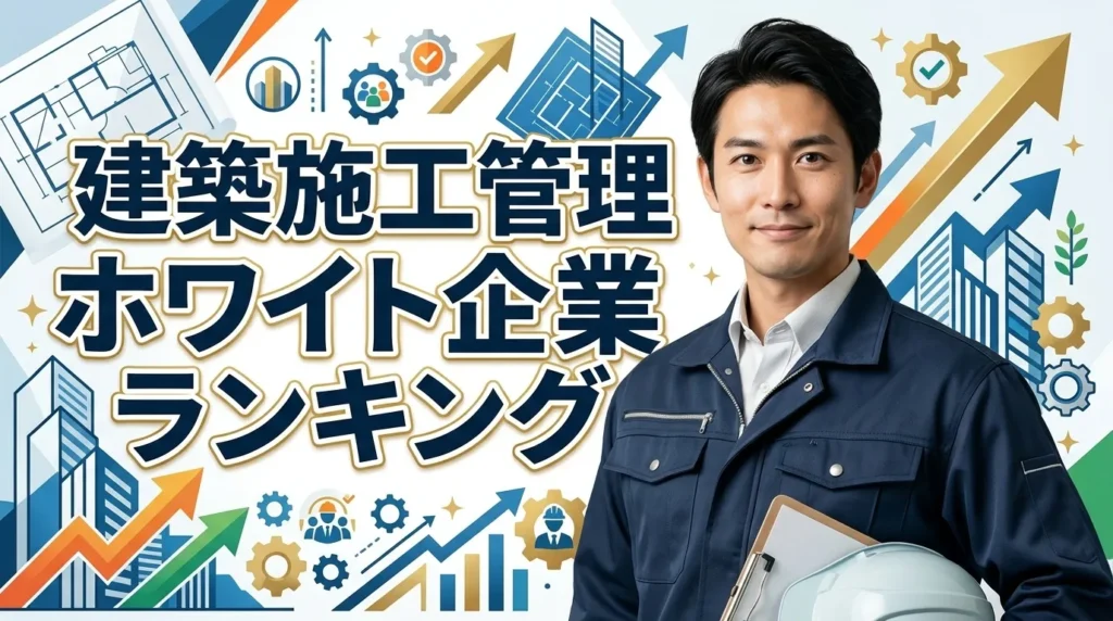 建築施工管理ホワイト企業ランキング｜データで見る優良企業