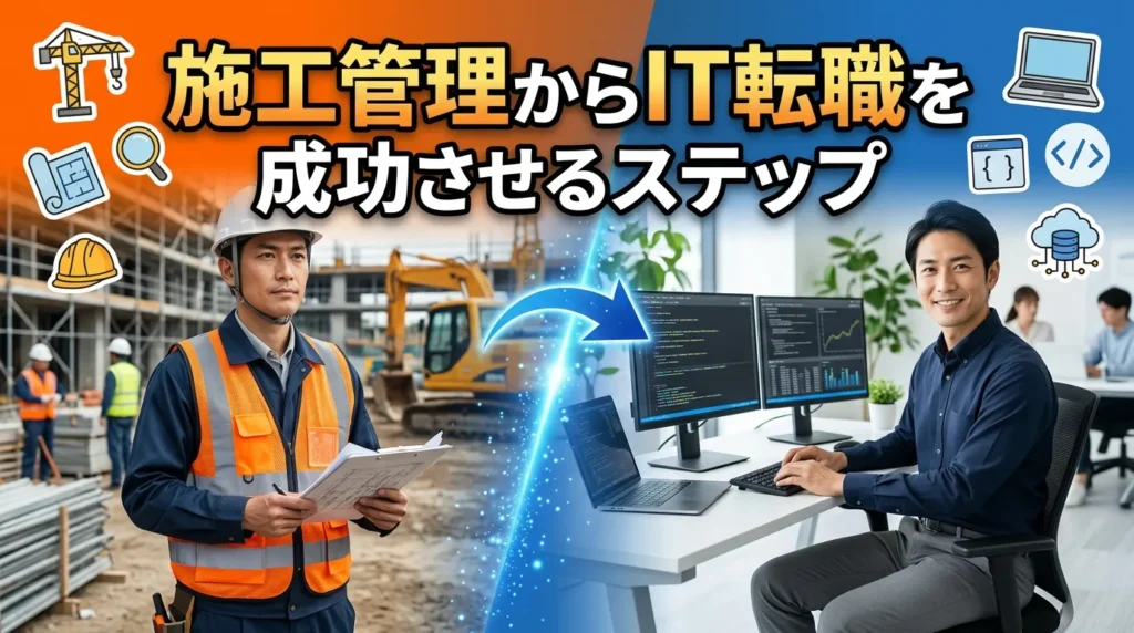 施工管理からIT転職を成功させる具体的なステップ