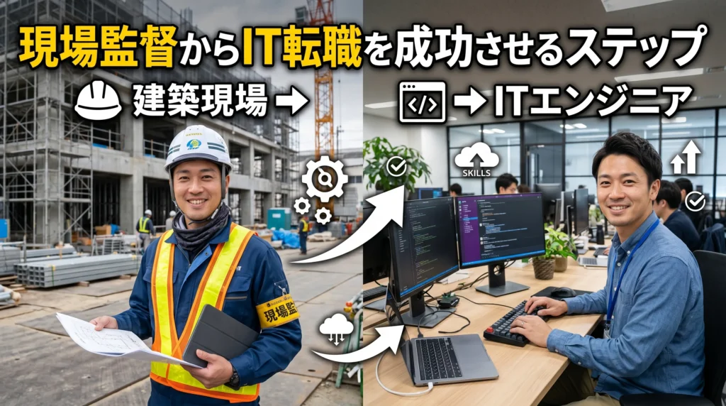 現場監督からIT転職を成功させる具体的ステップ
