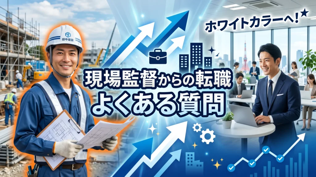 現場監督からの転職に関するよくある質問