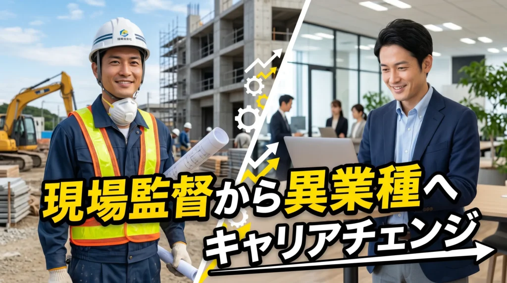現場監督から異業種へのキャリアチェンジ選択肢