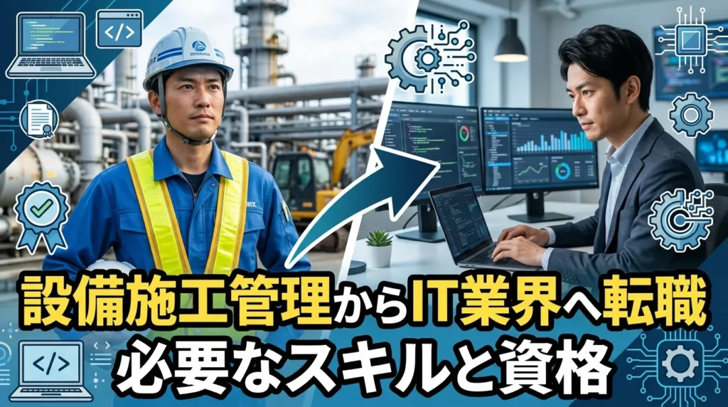 設備施工管理からIT業界への転職に必要なスキルと資格
