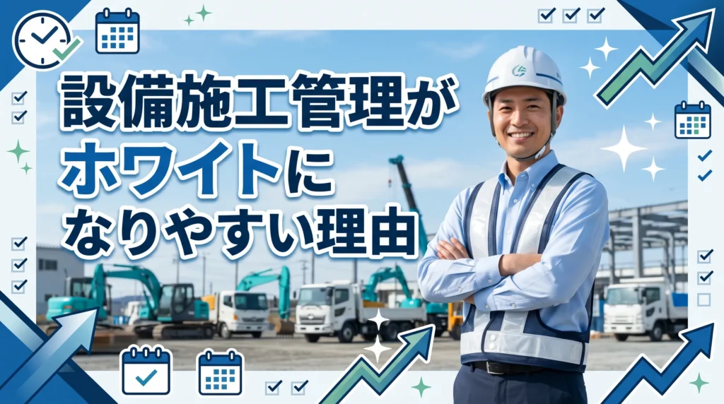 設備施工管理がホワイトになりやすい理由と業界構造