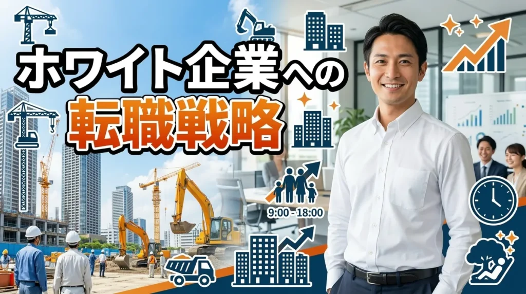 設備施工管理でホワイトな働き方を実現するための転職戦略