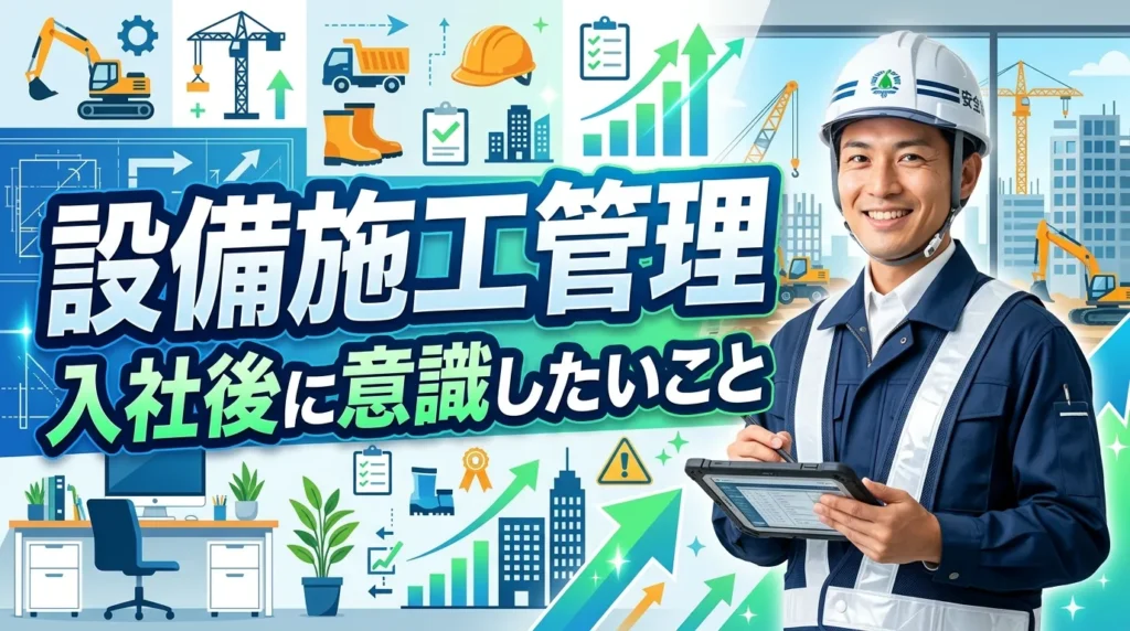 設備施工管理でホワイトな働き方を続けるための入社後の心構え