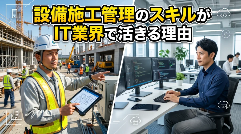 設備施工管理で培ったスキルがIT業界で活きる理由