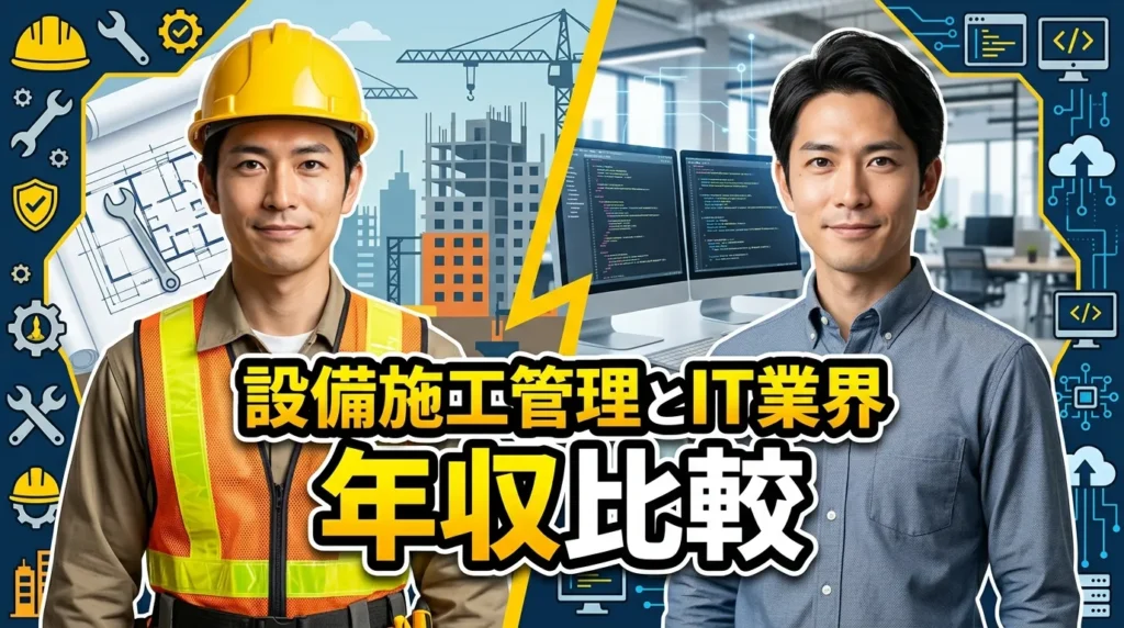 設備施工管理とIT業界の年収比較