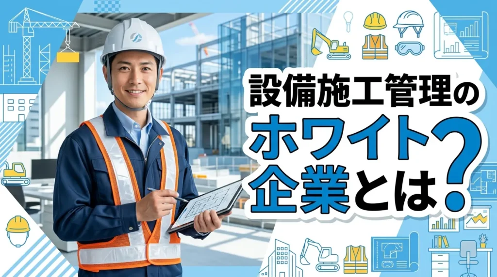 設備施工管理におけるホワイト企業の定義と判断基準