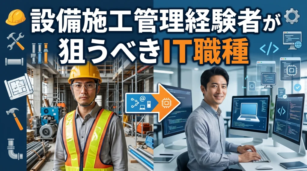 設備施工管理経験者が狙うべきIT職種