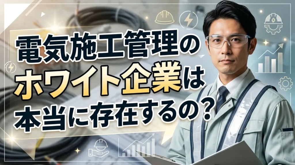 電気施工管理のホワイト企業は本当に存在するの？