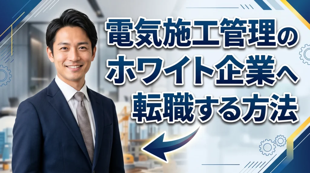電気施工管理のホワイト企業へ転職する具体的な方法