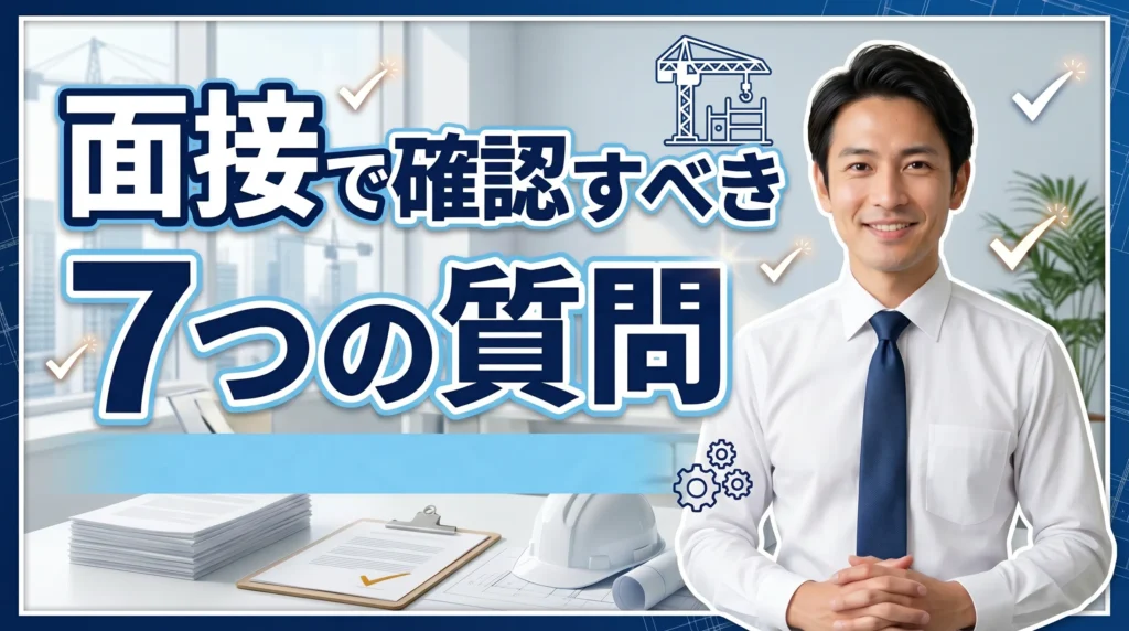 面接で確実に確認すべき7つの質問