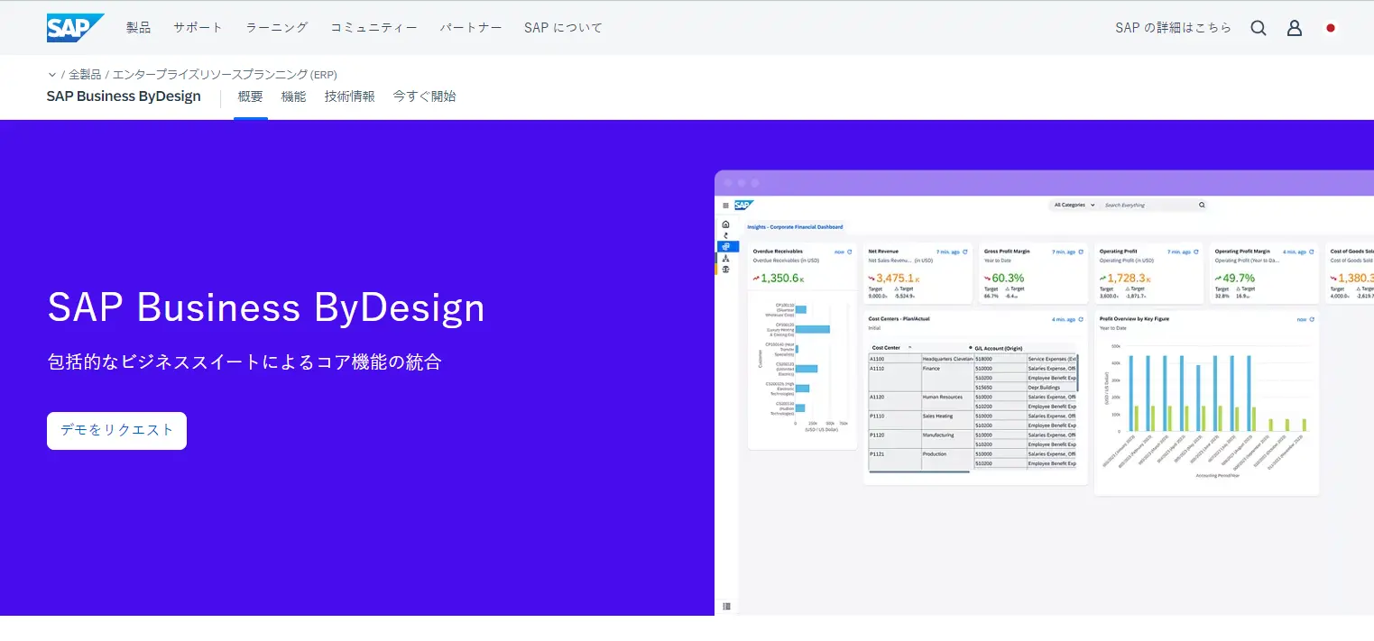 購買管理システム　SAP Business ByDesign