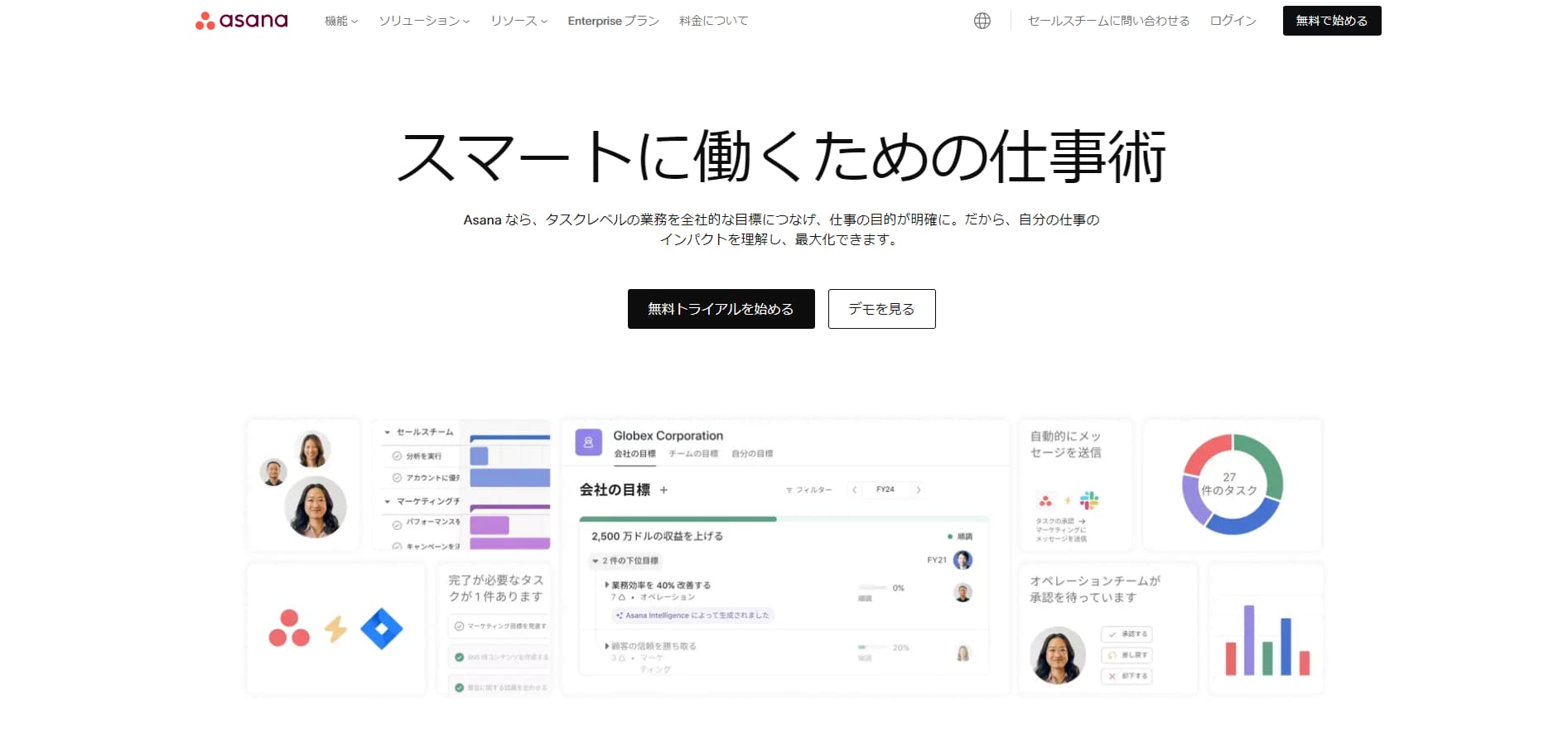 日報アプリ　日報システム　業務改善 asana