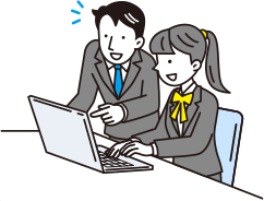 業務全体が改善されたイラスト